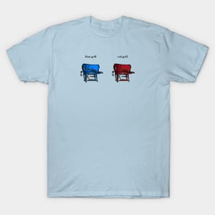 Red Grill, Blue Grill T-Shirt